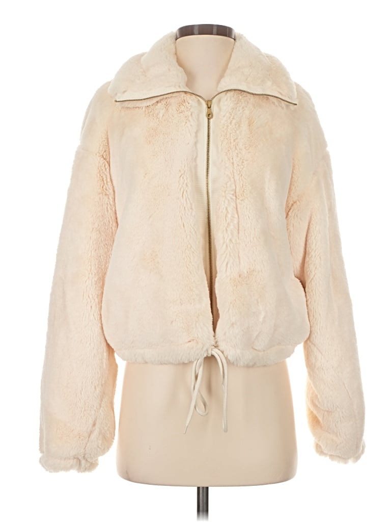 Pre-owned Elevenses Faux Fur Jacket In Ivory