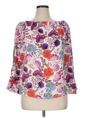 INC International Concepts 3/4 Sleeve Blouse (view 1)