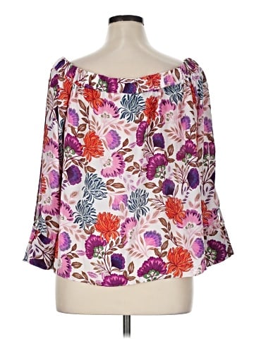 INC International Concepts 3/4 Sleeve Blouse (view 2)