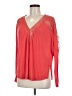 Free People Red Long Sleeve Blouse Size M - photo 1
