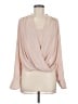 BCBGMAXAZRIA 100% Polyester Pink Long Sleeve Blouse Size M - photo 1