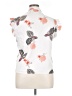 Unbranded 100% Polyester Floral White Short Sleeve Blouse Size XL - photo 2