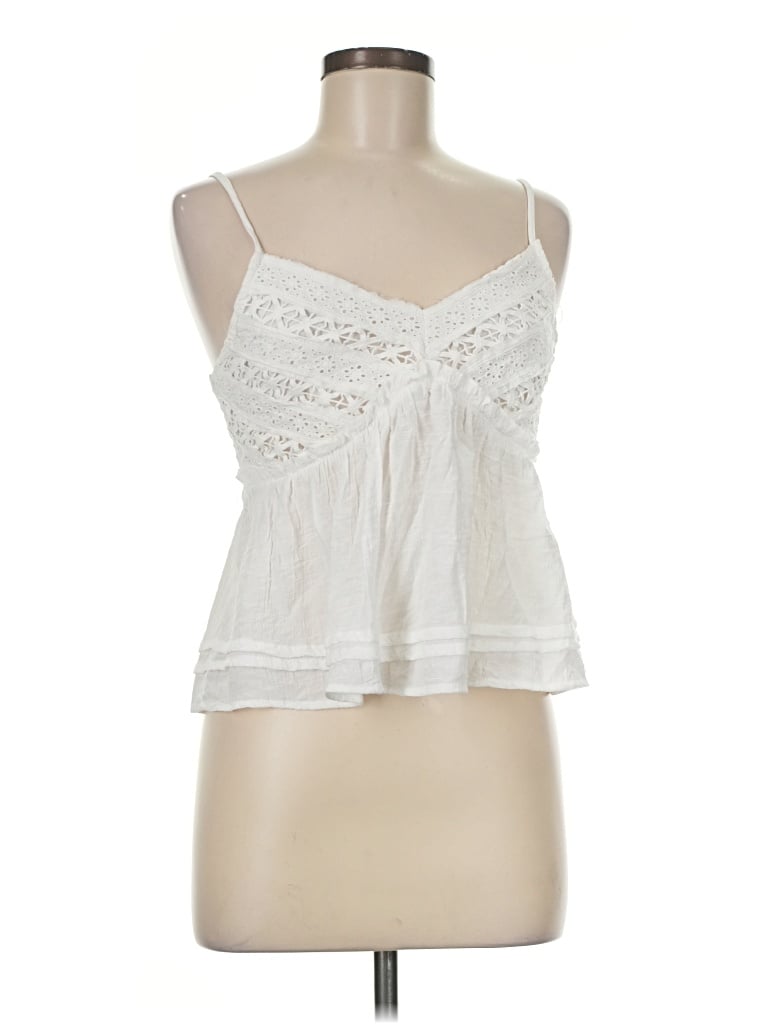 Pre-owned Mi Ami Sleeveless Blouse In Ivory