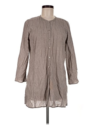Eileen Fisher 3/4 Sleeve Button-Down Shirt (view 1)