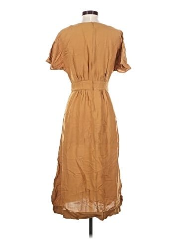 Madewell Linen-Blend Dolman-Sleeve Tie-Waist Midi Dress (view 2)