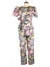 ASOS 100% Polyester Floral Pink Jumpsuit Size 10 - photo 1