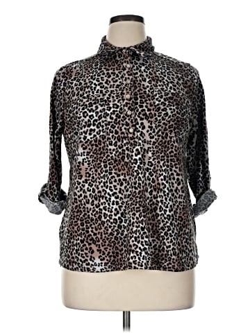 New York Laundry 3/4 Sleeve Blouse (view 1)