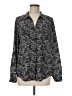 Joie 100% Polyester Animal Print Gray Long Sleeve Blouse Size M - photo 1