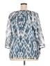 Daniel Rainn 100% Polyester Blue 3/4 Sleeve Blouse Size 2X - photo 2