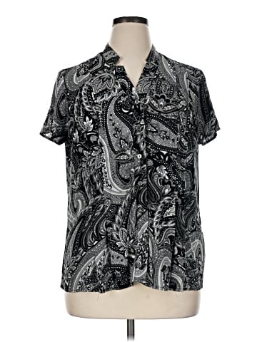 Dana Buchman Short Sleeve Blouse (view 1)