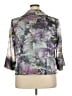 Alex Evenings 100% Polyester Floral Purple Gray Blazer Size 2X - photo 2