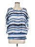 Style&Co 100% Polyester Blue 3/4 Sleeve Blouse Size L - photo 1
