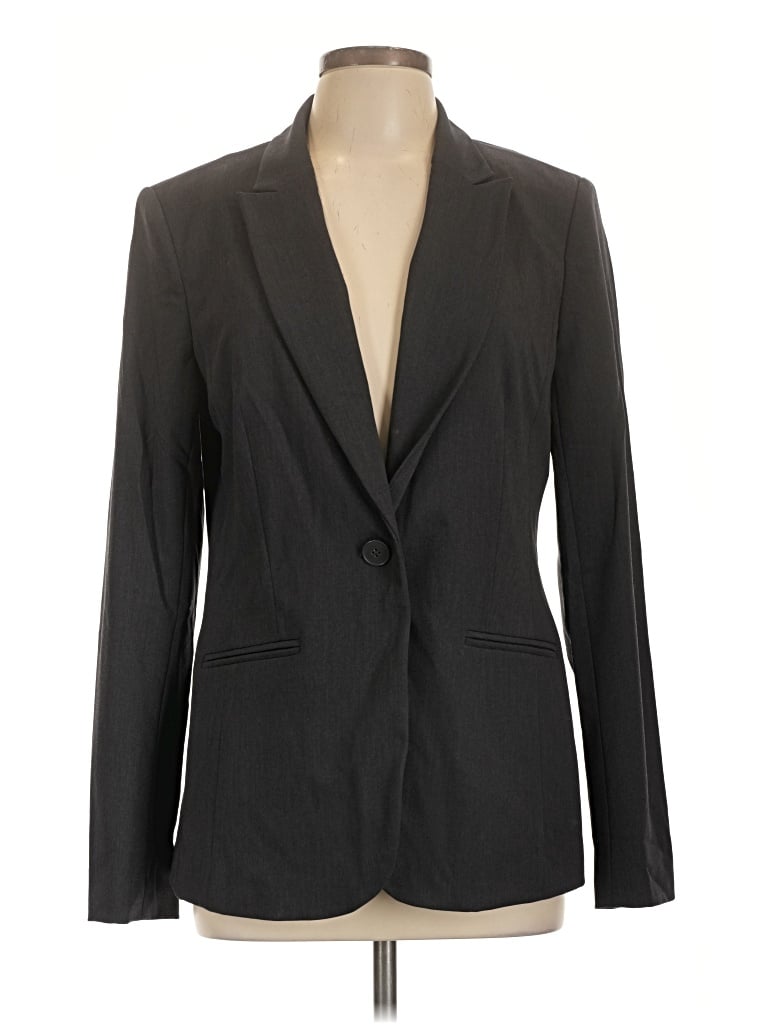 Pre-owned Liz Claiborne Blazer Jacket In Gray