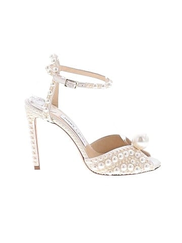 Jimmy Choo Sacora Faux Pearl Sandals (view 1)
