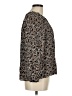 White Stag 100% Rayon Paisley Black Long Sleeve Blouse Size M - photo 4