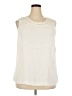 Talbots 100% Rayon Ivory Sleeveless Blouse Size 18 - photo 1