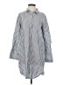 J.Crew Stripes Silver 3/4 Sleeve Button-Down Shirt Size S - photo 1