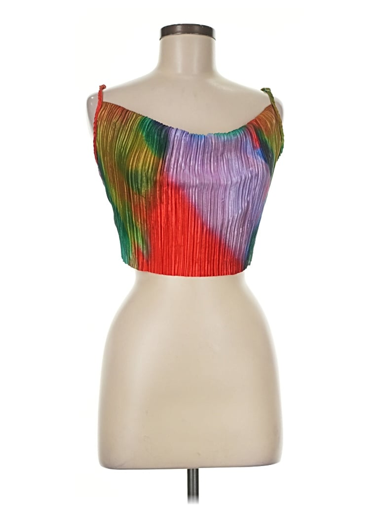 Pre-owned Commense Sleeveless Top Red Strapless Neckline Tops