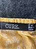 Cure 100% Polyester Paisley Yellow Casual Dress Size M - photo 7