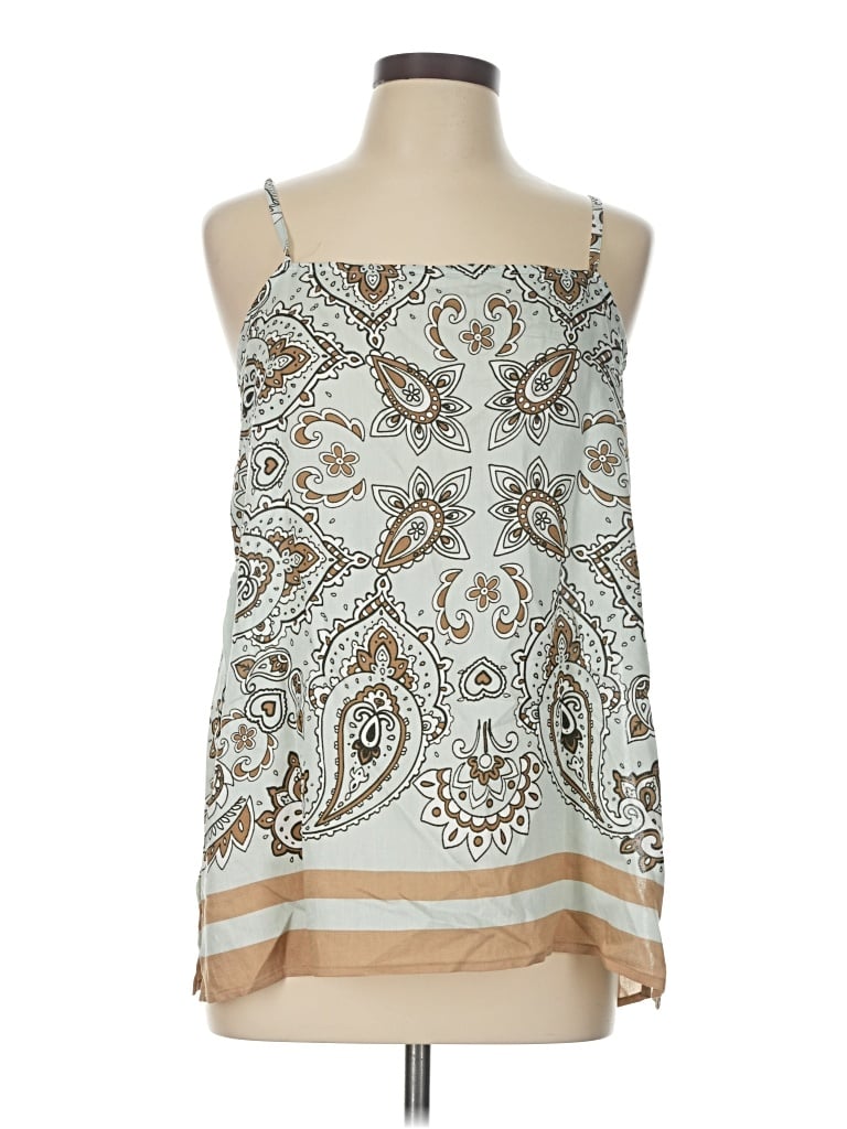 Dotti Sleeveless Blouse In Tan