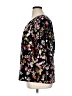 CAbi 100% Polyester Floral Black 3/4 Sleeve Blouse Size XL - photo 5