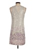 Parker 100% Polyester Tweed Silver Cocktail Dress Size XS - photo 2