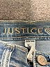Justice Hearts Blue Jeans Size 7 - photo 3