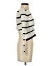 Zara Stripes Ivory Turtleneck Sweater Size S - photo 4