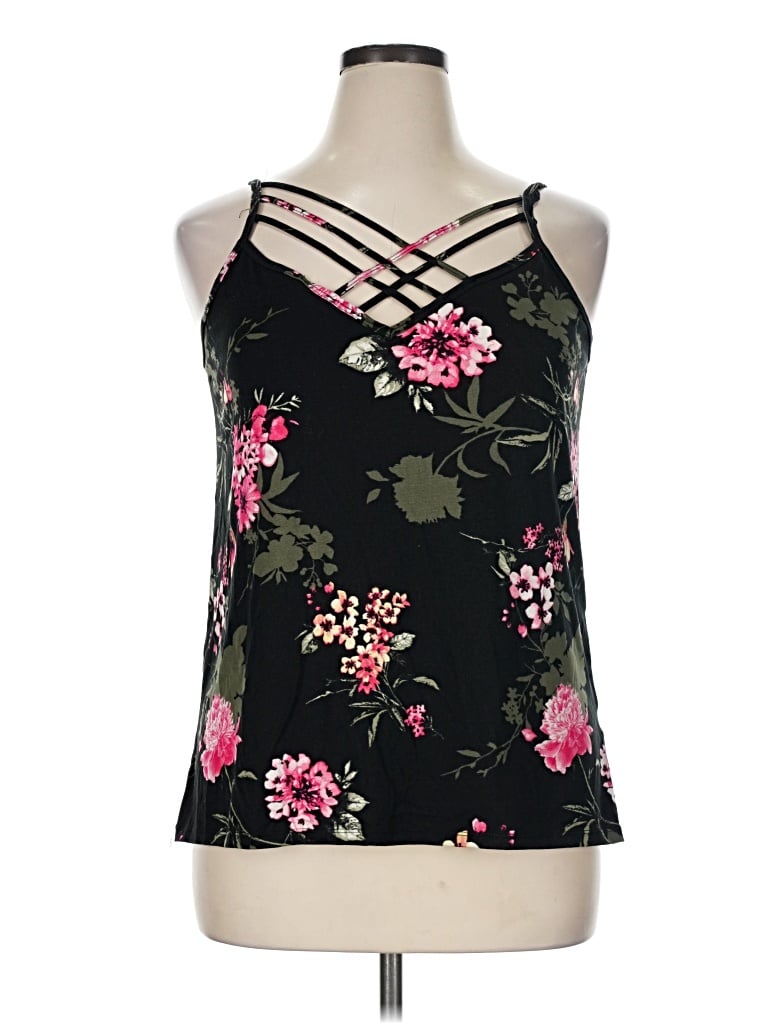 Pre-owned Eye Candy Sleeveless Top Black Halter Neckline Tops