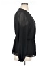 Pleione 100% Polyester Black Long Sleeve Blouse Size XL - photo 4