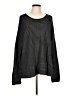 Eileen Fisher Stripes Black Pullover Sweater Size L - photo 1