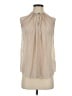 Catherine Malandrino 100% Polyester Tan Sleeveless Blouse Size XS - photo 1