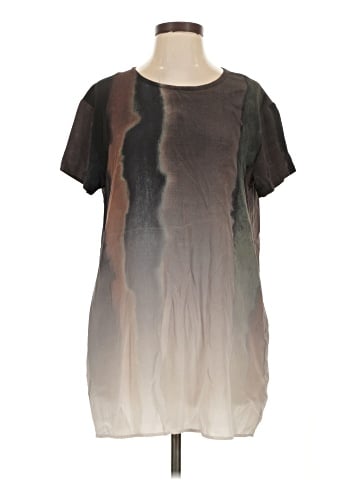 ALLSAINTS Short Sleeve Silk Top (view 1)