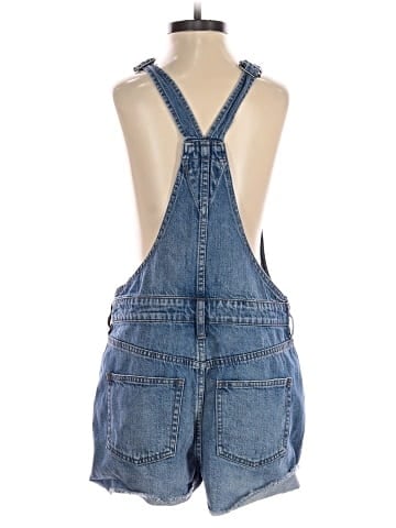 Madewell Adirondack Short Overalls in Dawkins Wash (view 2)