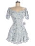 Miss Selfridge 100% Viscose Blue White Romper Size 8 - photo 1
