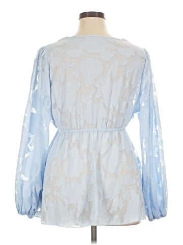 Shein Curve Long Sleeve Blouse (view 2)