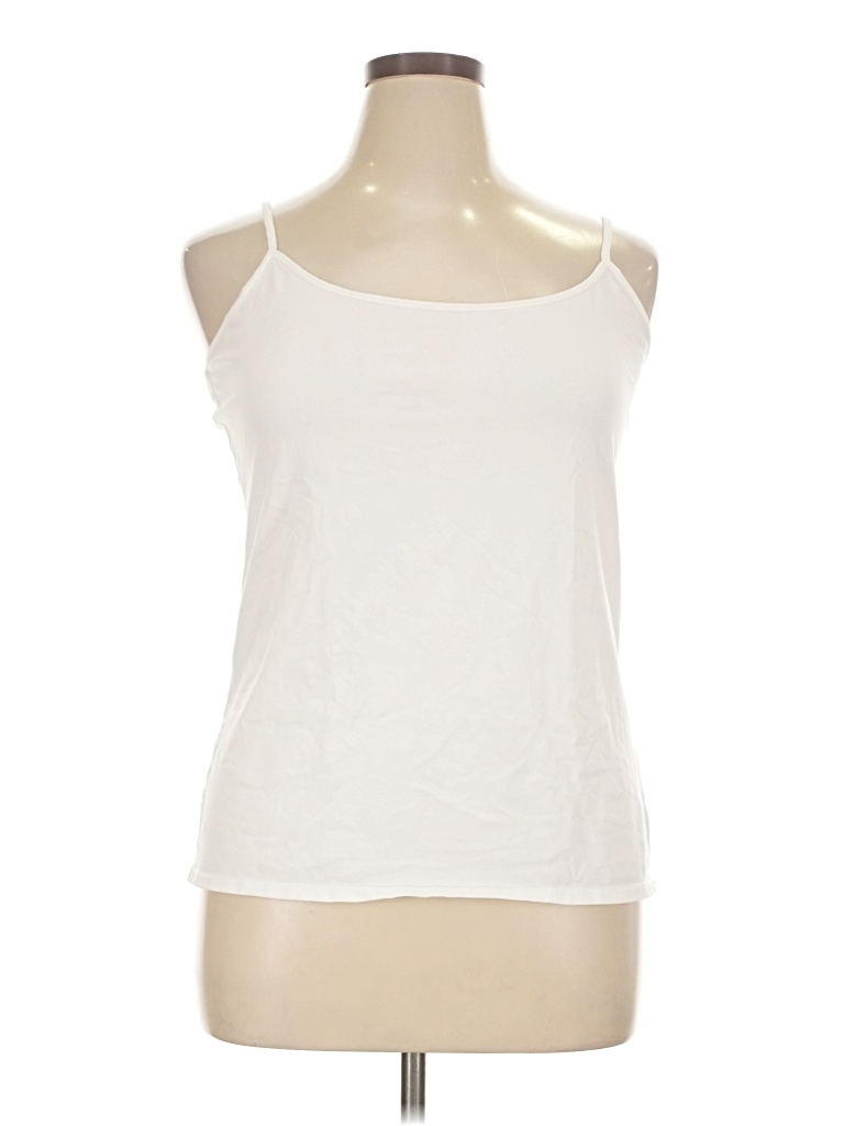 Pre-owned Jjill Tank Top Ivory Strapless Neckline Tops