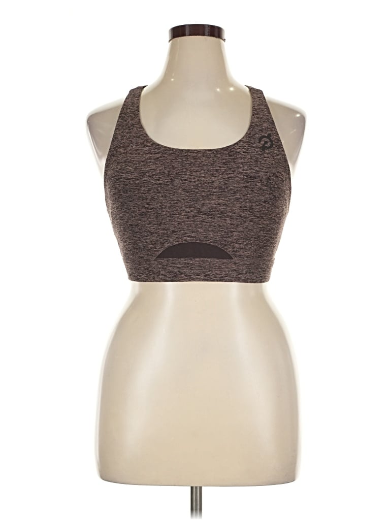 Pre-owned Peloton Tank Top Brown Halter Neckline Tops