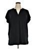 Lands' End Black Short Sleeve Blouse Size 1X - photo 1