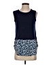 MICHAEL Michael Kors Blue Sleeveless Top Size S - photo 1