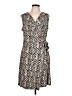 Dana Buchman Polka Dots Silver Cocktail Dress Size L - photo 1