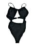 Unbranded Solid Black Two Piece Swimsuit Size L - photo 1
