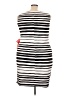 AGB Stripes White Cocktail Dress Size 3X - photo 2