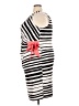 AGB Stripes White Cocktail Dress Size 3X - photo 5