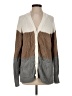 Halogen 100% Cotton Brown Cardigan Size S - photo 1