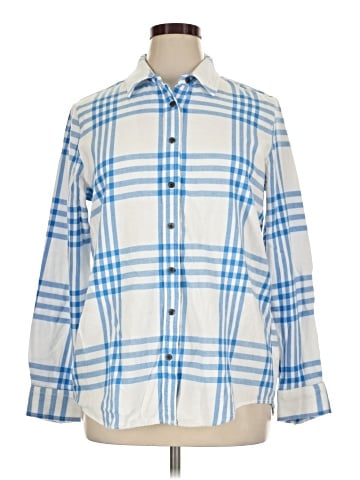 Lands' End Long Sleeve Button-Down Shirt (view 1)