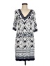 Studio One Print Blue Casual Dress Size M - photo 1