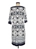 Studio One Print Blue Casual Dress Size M - photo 2