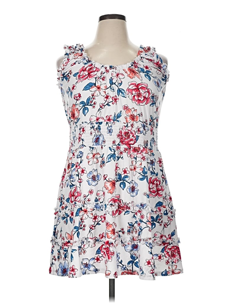 Pre-owned No Boundaries Casual Dress In White