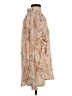 BKE Paisley Tan Long Sleeve Blouse Size S - photo 4